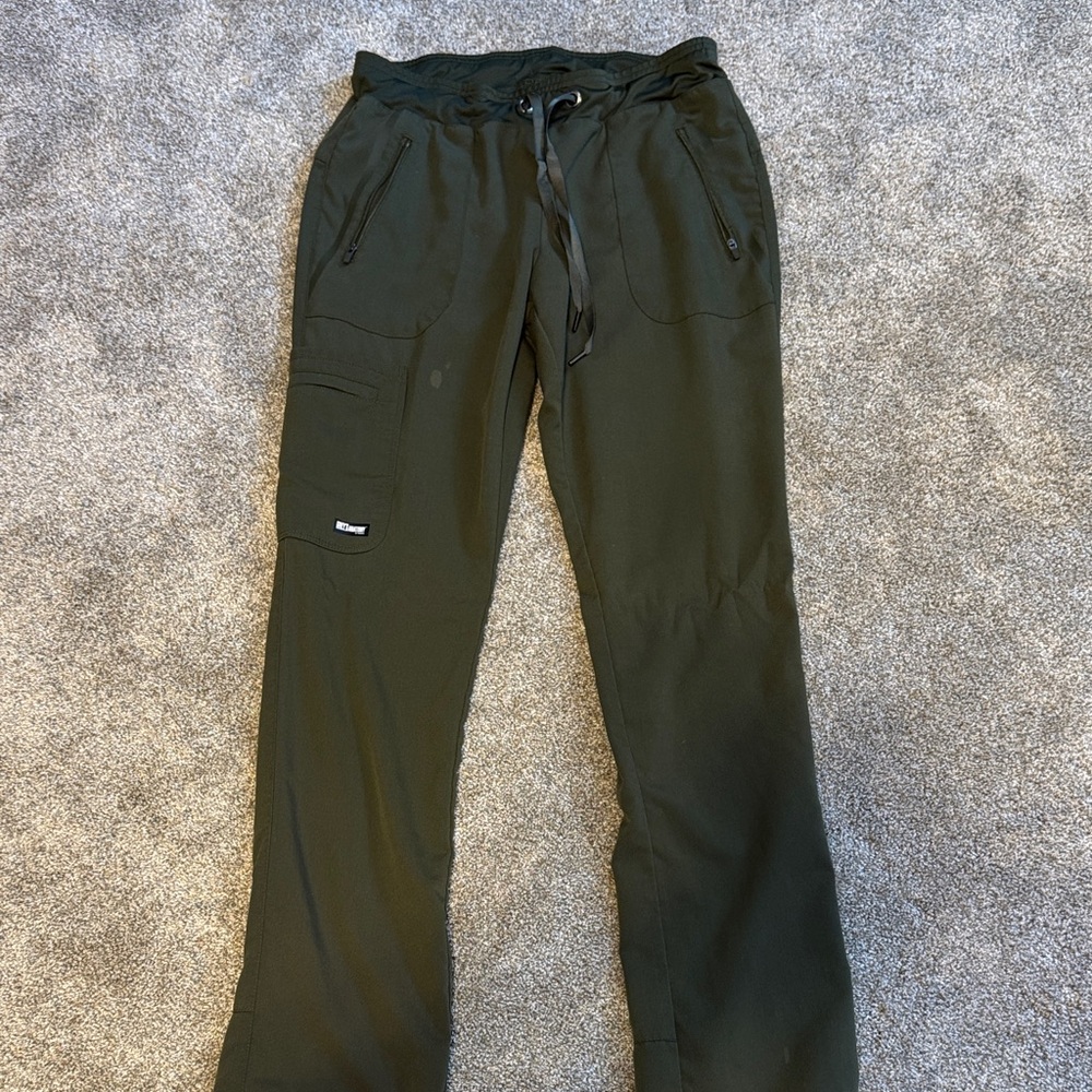 Greys Anatomy by Barco Olive Green Straight Leg Scrub Pants